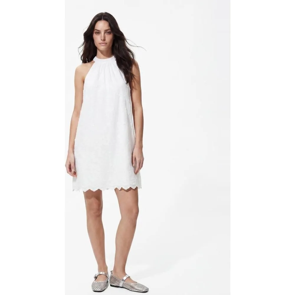 Vestido de mujer corto sin mangas con escote halter - Pieces - FashionsVida