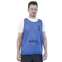Gilet D´entraînement Numbered 1-5 5 Unités Blue Junior male