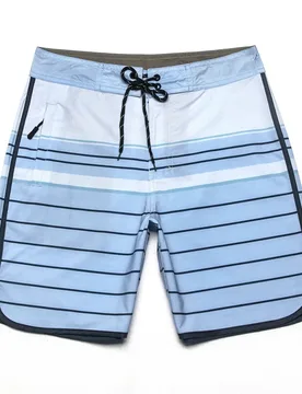 Men's Q Brand Boardshorts Quick-dry Waterproof Blue Pinstripes Elastance Shorts Breathable Casual Surf Swimming Trunk Bermuda - Aliexpress - FashionsVida