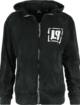 Kapuzenjacke - Meteora Spray - S bis XXL - für Damen - Größe XXL - schwarz - EMP exklusives Merchandise! - Frauen - female - Linkin Park - FashionsVida