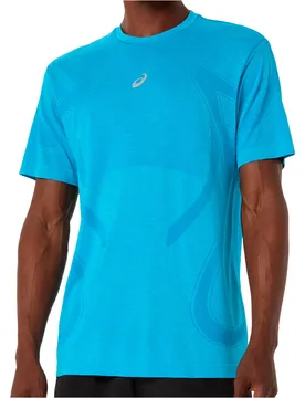 Road camiseta técnica manga corta hombre Azul (S) - Asics - FashionsVida