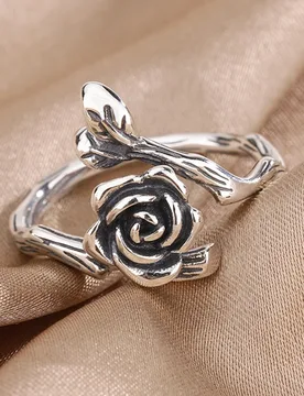 Korean Style Vintage Rose Flower Rings Women Trendy Jewelry - Aliexpress - FashionsVida