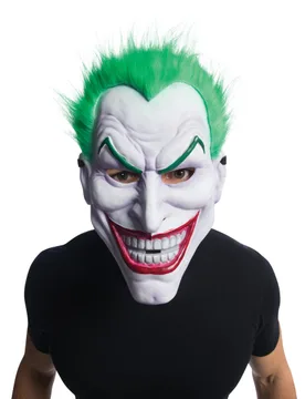 Joker-Maske mit Perücke Hallowen weiss-grün - RUBIES NL - FashionsVida