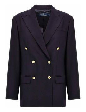 Blazer di lana a doppio petto