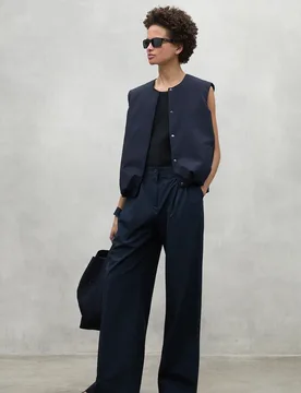Pantalones de mujer oniar de cintura alta - Ecoalf - FashionsVida