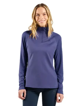 Felpa Con Mezza Zip Essential Ceramiwarm Skipper Blue S