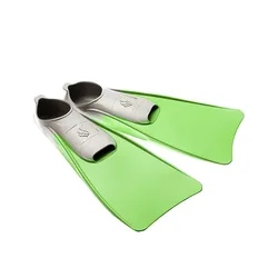 Pool Colour Long Swimming Fins Green EU 26-29 unisex