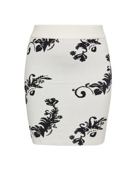 Ebeeza Falda negro / blanco lana
