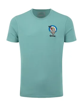Weird Fish Codroephenia Back Print Artist T-Shirt Size S - men men all-mens men tshirts men tshirts graphic offers all-offers offers mens-2-for-40-tee - Mineral Blue - FashionsVida