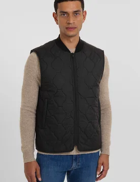 Addington Mens Onion Quilted Gilet - - Size: L - Steel & Jelly - FashionsVida