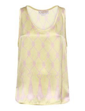 Genny Top In Seta Con Stampa Nappe