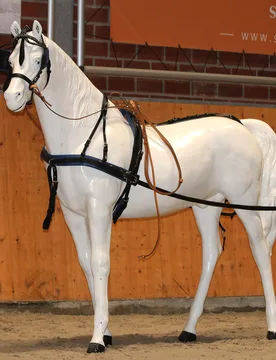 Manski Zweispänner Geschirr FREETIME black/blue PONY - Reitsport Manski - FashionsVida