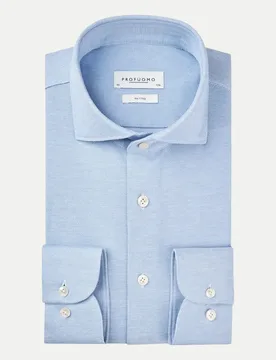 PROFUOMO Knitted-Hemd Blau 38 - Profuomo - FashionsVida