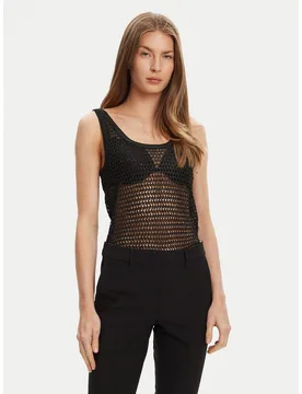 Top W5YR29 Z37G0 Schwarz Regular Fit S female - Guess - FashionsVida