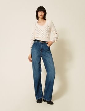 Twinset Jean ample avec cinq poches