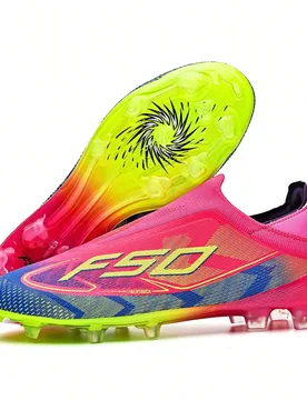 Zapatos de fútbol AG para hombres, antideslizantes y resistentes al desgaste, tacos de fútbol unisex para partidos deportivos - Shein - FashionsVida