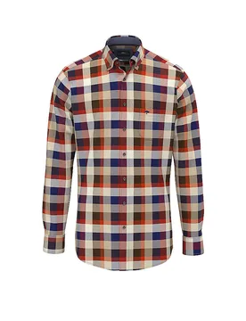 Flanellhemd Regular Fit rot S herren - FYNCH-HATTON - FashionsVida