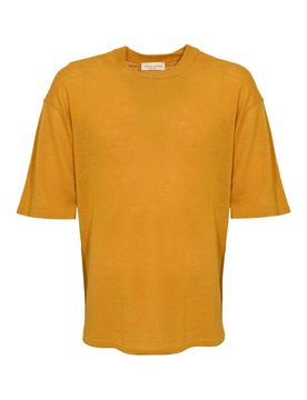 T-Shirt In Maglia Di Lino