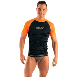 Rash Guard Manches Courtes T-sun Black / Orange L