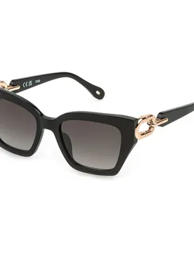 Occhiali Da Sole Da Donna Stod1-530700 53x20x10 Mm Shiny Black Smoke Gradient Smoke/CAT3