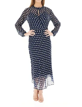 Abito midi viscosa BLU NAVY 44 - Pennyblack - FashionsVida
