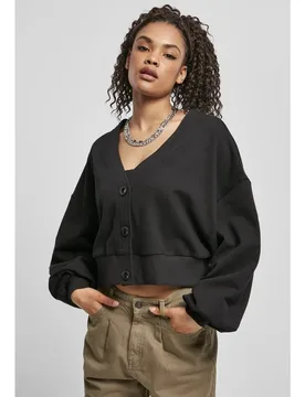 Cardigan Organic Oversized Terry Gt Black 5XL - Urban classics - FashionsVida