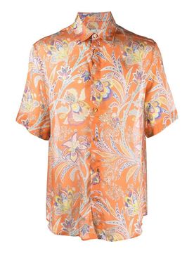 Etro Camicia in seta stampa paisley