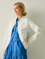 Avila Pure Cotton Shacket White female