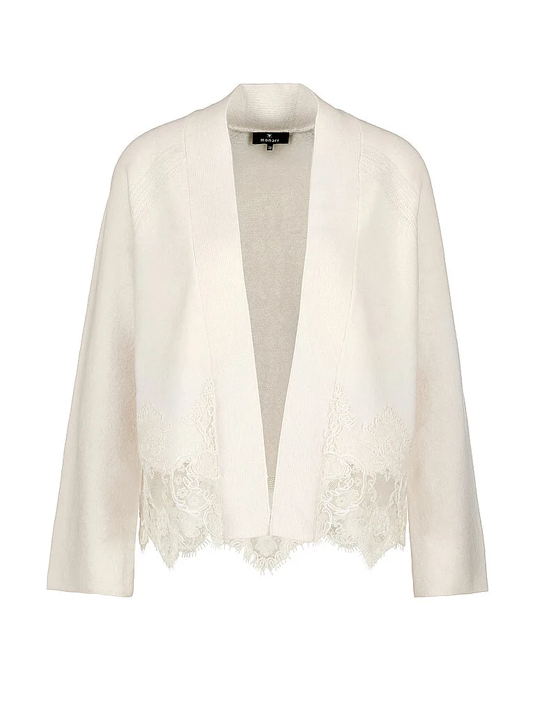 Monari Cardigan crema 44 - monari - FashionsVida