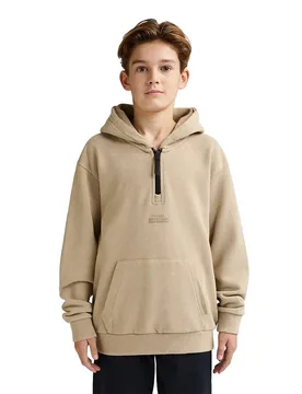 Sweat à Capuche B-1060-swh325 Light Tan 15-16 Années Garçon - Petrol industries - FashionsVida