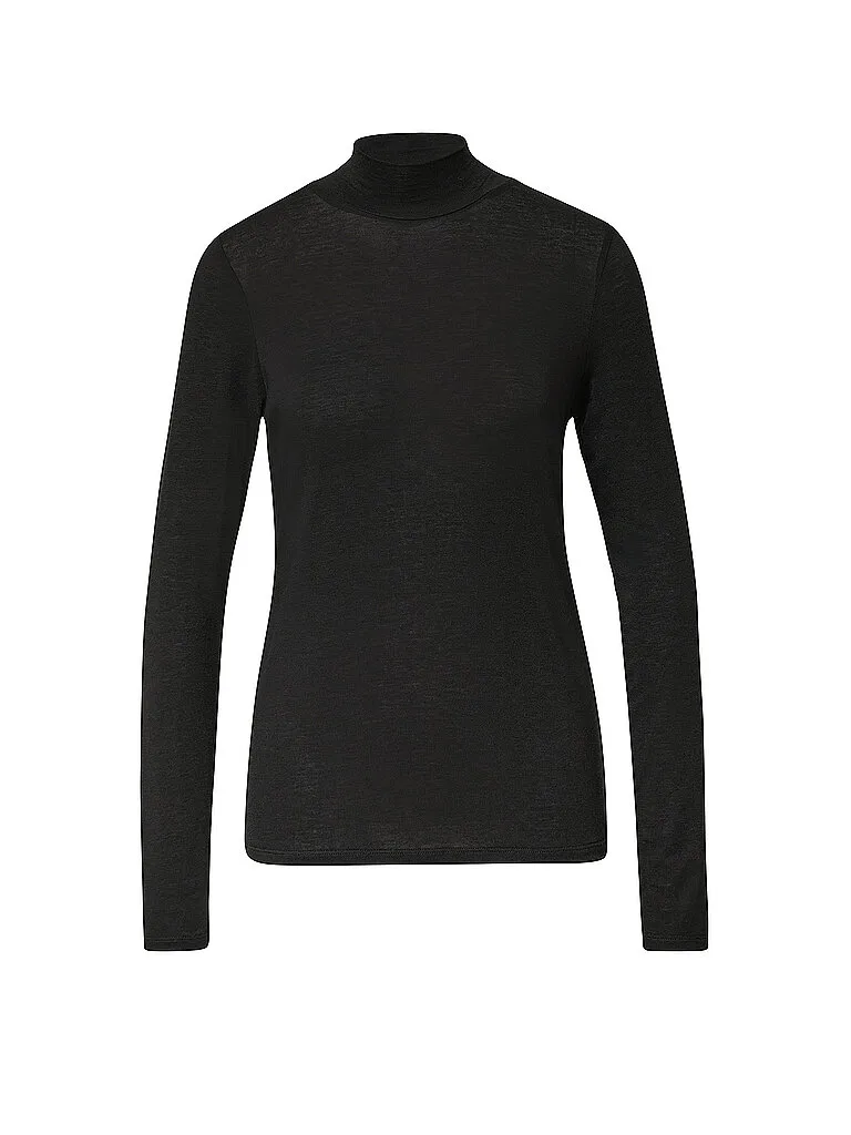Rollkragenshirt schwarz 34 damen - Comma - FashionsVida