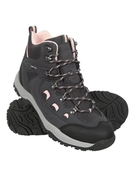 Women's Adventurer Waterproof Boots - Hiking Trekking Shoes in Dark Mauve Size: 5 - Dark Mauve - Size: 5 - Mountain Warehouse - FashionsVida