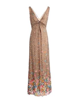 Vestido largo Mujer Beige 36 Mujer