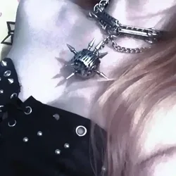 New Punk Style Necklace, Dark Irregular Metal Chain, Handmade, Personalized Neck Jewelry