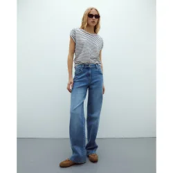 Andam - Camiseta de mujer rayas