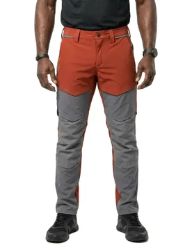 Pantalon De Travail Customized 22379 Autumn Red / Stone Grey 68 - MASCOT - FashionsVida