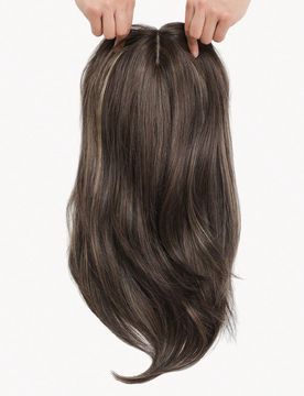 Postizos para la pérdida de cabello de 18 pulgadas para mujeres, postizo de 6.5X6.5 pulgadas que añade volumen extra de cabello, postizos de cabello