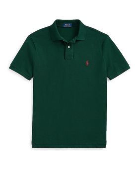 Polo Custom Slim Fit verde oscuro L
