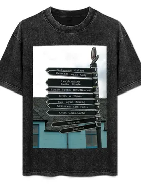 Signpost in Gaelic, Stornoway, Isle of Lewis, Scotland T-Shirt Plus Size Comfort Fit Tee - Aliexpress - FashionsVida