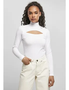 T-shirt à Manches Longues Et Col Montant Big White 3XL - Urban classics - FashionsVida