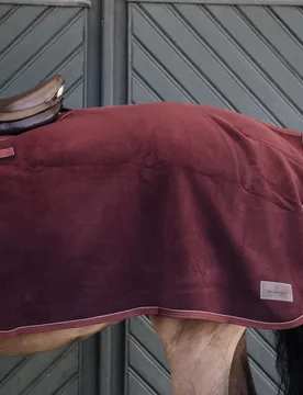 Ausreitdecke QUADRAT HEAVY FLEECE bordeaux L - Kentucky Horsewear - FashionsVida