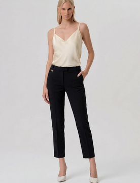 Pantalone chino donna nero