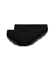 Slip Paquete de 2 CLASSICOTTON negro negro 38
