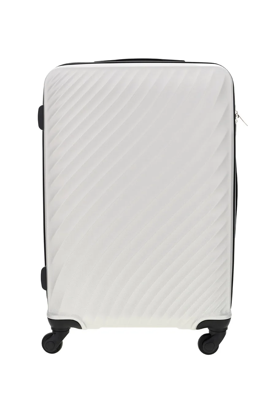 Valigia trolley medio argento chiaro PR186/M - PRIMA RIGA - FashionsVida