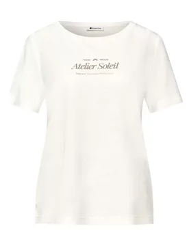 SOL_partprint shirt w.short sl female - 42 - FashionsVida