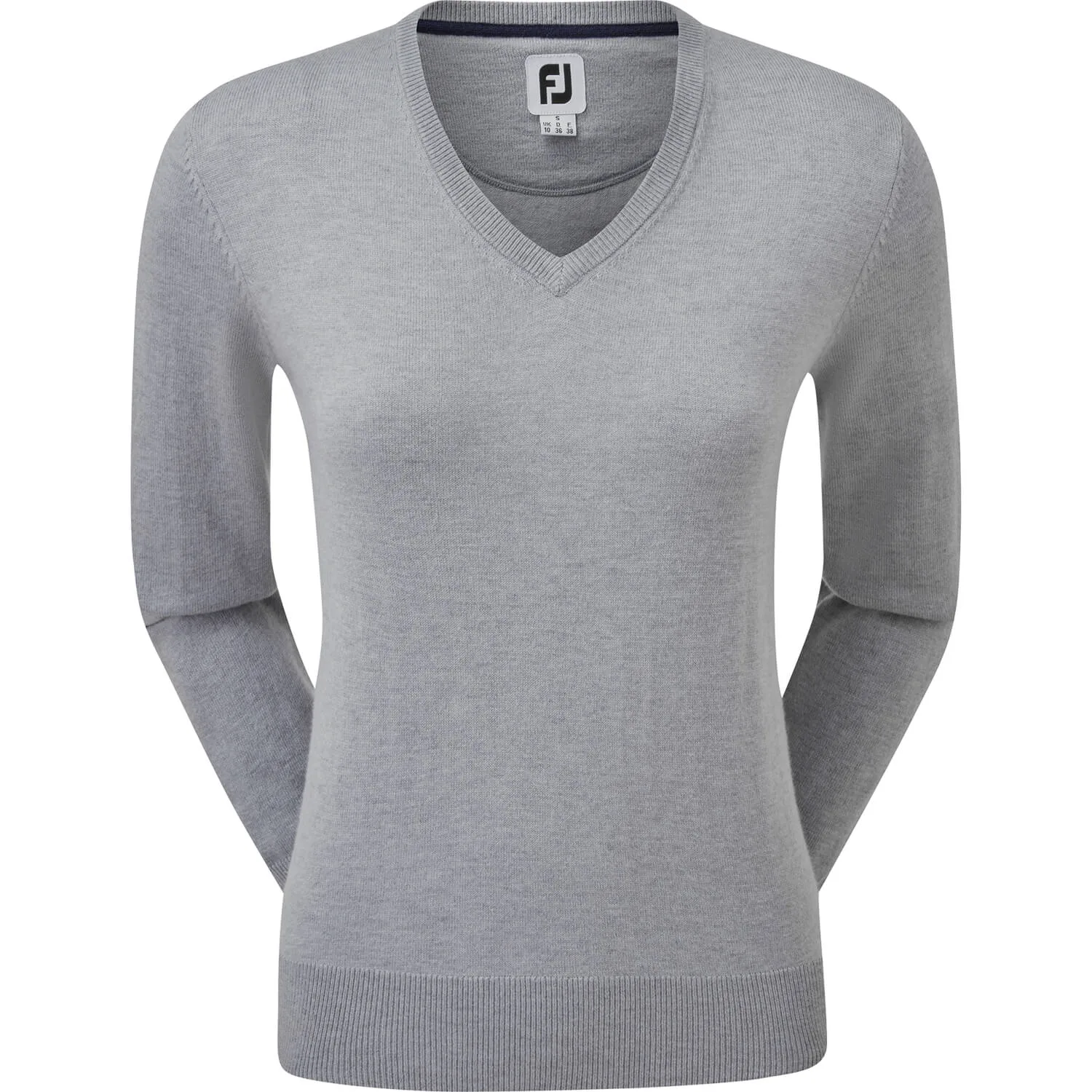 Pullover Wool Blend V-Neck, grau xs - FootJoy - FashionsVida