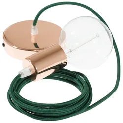 Cables Suspension Luminaire Rm21 50 Cm Dark Green / Copper One Size