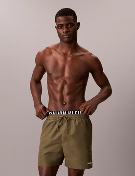 Costume da bagno con fascia doppia uomo verde