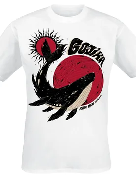 T-Shirt - Whale Sun Moon - S bis XXL - für Männer - Größe XL - weiß - Lizenziertes Merchandise! - Männer - male - Gojira - FashionsVida