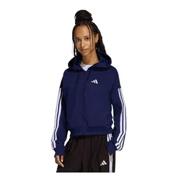 Sweat-shirt à Zip Essentials 3 Stripes French Terry Dark Blue / White M